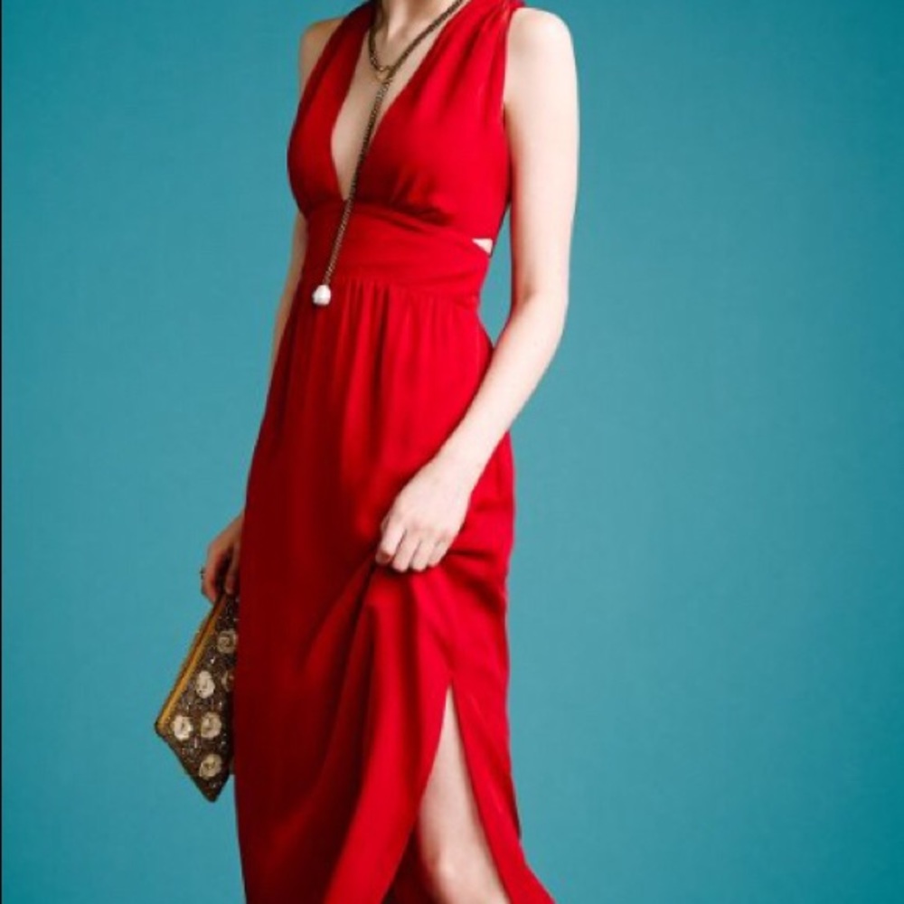 Beautiful silk dress from Anthro